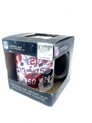 Arizona Cardinals Official NFL Ceramic Coffee Mug and Stone Coaster Set NIB GIFT Cover