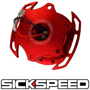 SICKSPEED ZERO-PLAY RED STEERING WHEEL QUICK RELEASE HUB P3 - Foto 1 di 1