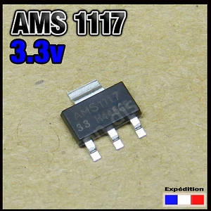 1117-3V3# Spannungsregler AMS1117 3,3V Voltage Regulator 3,3V 5-100 Stück - Bild 1 von 1