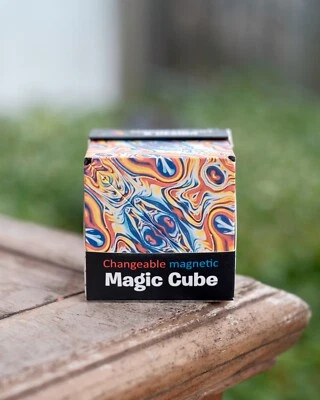 Caja rompecabezas cubo de cambio magnético cambiable multicapa - patrón de llama Foto 1 de 4