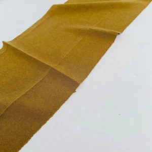 UnUsed Dark Mustard Brown #E 7x30 Vintage Silk Japanese Kimono Fabric SCG54 - Picture 1 of 7