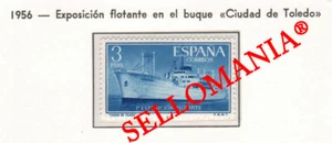 1956 BUQUE CIUDAD DE TOLEDO VESSEL BOAT SHIP BATEAU BARCO 1191 MNH ** TC23428 FR - Picture 1 of 1