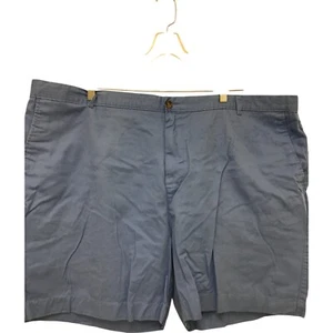 Tailor Byrd Golf Chino Shorts Mens Size 52 Blue Flat Front Slash Pockets Cotton - Picture 1 of 9
