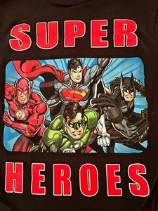 Justice League Super Heroes Boys Short Sleeve Superman TShirt Size Small EUC - Picture 1 of 3