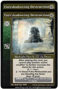 Foreshadowing Destruction x2 Third Edition V:TES VTES Vampire CCG - Picture 1 of 1