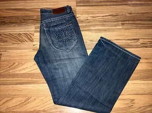 Marc Ecko Jeans Mens Waist 32x30 Bootcut Embroidered Pockets Y2K - Picture 1 of 8