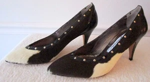 VANELI HELLBRAUN/BEIGE LEOPARD GLACEE HIGH HEEL PUMPS ~ "ELLY" ~ GRÖSSE 7,5 MITTEL ~ HERVORRAGENDER ZUSTAND ~ MIT KARTON - Bild 1 von 18
