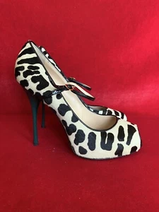 Giuseppe Zanotti con stampa animale pony in pelle tacchi punta aperta taglia 40 - Foto 1 di 6