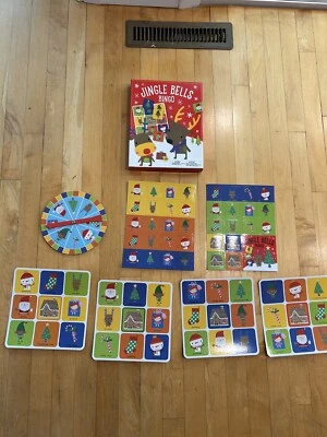 Jingle Bells Memory Bingo & Christmas Pairs Games Ages 3+ New Open Box - Image 1 of 4