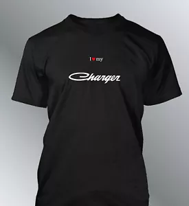 Tee shirt personnalise Charger S M L XL XXL homme RT Hemi muscle car youngtimer - Foto 1 di 9