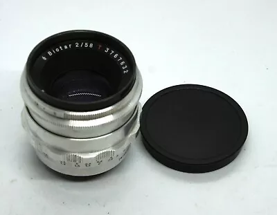 Carl Zeiss Jena Biotar 2/58 German lens Exakta mount - Image 1 of 4
