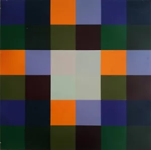 Richard Paul LOHSE "Vier und fünf Farbgruppen mit hellem Zentrum" - Edz Limitata - Imagen 1 de 3