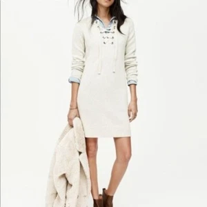 Madewell Marino Wool Sweater Lace Up Dress XS - Picture 1 of 11