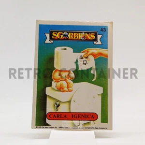Vintage Garbage Pail Kids - SGORBIONS 1 1a Serie - 43 Carla Igienica - Picture 1 of 1