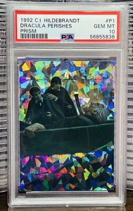 Hildebrandt 1992 Prism Ice Insert Card Dracula Perishes PSA 10 GEM MINT POP 1 - Picture 1 of 1