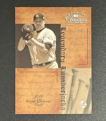 Roger Clemens 2004 Donruss Classics Legendary Lumberjacks /1000 #LB-53 New York - Image 1 of 2