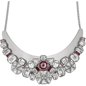 Swarovski Women's Necklace Diana Palladium Plated with Multi-Stone Bib 5141353 - Picture 1 of 3