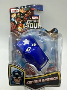 Maisto Marvel Super Hero Squad Captain America Diecast Vehicle 3” - Picture 1 of 11