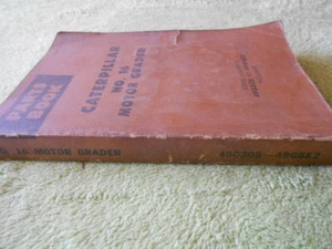 Libro de piezas de motoniveladora Caterpillar 16 Cat manual de servicio 49G305 a 49G682 - Imagen 1 de 3