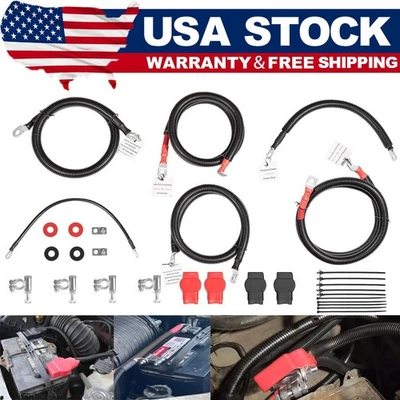 Kit de cables de batería para Ford Superduty F250 F350 F450 2003-2007 6,0 L Powerstroke Foto 1 de 4