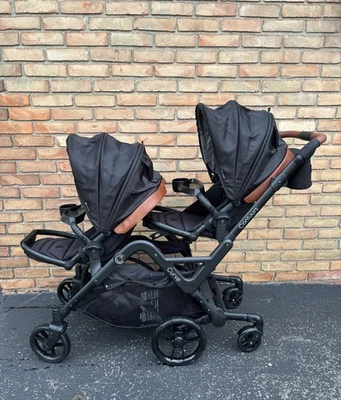 Cochecito doble tándem convertible contours - Curve - (negro) Foto 1 de 4