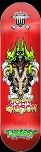 EMBASSY JOHN GIBSON OG 8.5 SKATEBOARD DECK NOS ZORLAC PUSHEAD MUNCE ART TEXAS - Picture 1 of 3