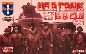 Orion Models 1/72 USA WWII TANK CREW Winter Dress Figure Set - Picture 1 of 3