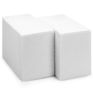 Disposable Bathroom Paper Napkins | Single-Use Linen-Feel Guest Towels | Clot... - Picture 1 of 8