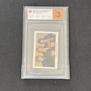 1967 Holandés Sin Numerar Set 3 Grupo 2 Rolling Stones PCS Clasificado 3 Tarjetas de Música - Imagen 1 de 3