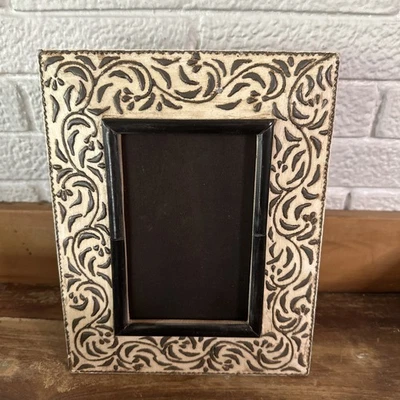 Tuscan  Wood Frame 4x6 Ornate World Market - Image 1 of 4