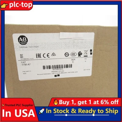 1756-A7 SER C ControlLogix 7 Slots Chassis 1756A7 New Factory Sealed - Image 1 of 4