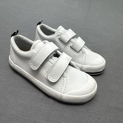 Keds Leather White Kid’s Size 9 M Hook & Loop - Image 1 of 4