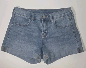 Old Navy Cuffed Shorts Damen Gr. 2 Medium Wash blau Denim Jeansshorts - Bild 1 von 4