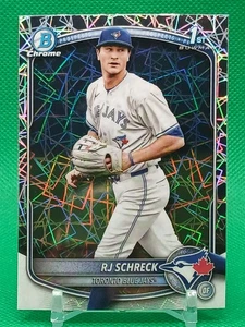 RJ Schreck 1er refractor láser 2025 Bowman cromo #BCP-181 Toronto Blue Jays  - Imagen 1 de 9
