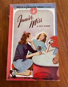 JUNIOR MISS BY SALLY BENSON 1945 PB POCKET BOOK #332 1ST PRINTING EX CONDITION - Picture 1 of 6