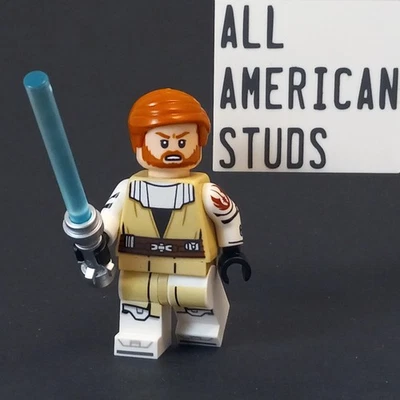 LEGO Star Wars Obi Wan Kenobi Minifigure 75432 Clone Wars Printed Arms - Image 1 of 4