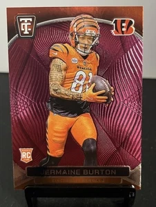 2024 Panini Totally Certified Jermaine Burton RC #141 Mirror Maroon Bengals - Bild 1 von 2