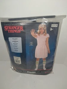 New! Eleven Stranger Things Pink Dress-Halloween Adult XS Costume - Picture 1 of 2