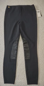 Neu mit Etikett Lauren Ralph Lauren schwarze Ponte Reithose Leggings Damen Small - Bild 1 von 10