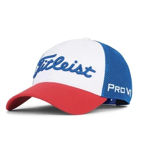 Titleist Golf Tour Performance Mesh Cap Mütze HJ2CPM verstellbar WH/Royal/RD NEU JP - Bild 1 von 2