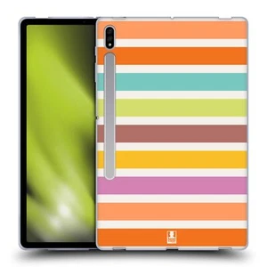 HEAD CASE DESIGNS STRIPES COLLECTION 2 SOFT GEL CASE FOR SAMSUNG TABLETS 1 - Picture 1 of 14