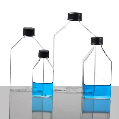 Transparent Glass Cell Culture Bottles 10ml-1000ml with Screw Cap, Lab Supply - Image 1 of 4