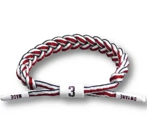 Bracciale Chicago Bulls Dwayne Made 3 Intrecciato Corda Regalo Natale Uomo Donna - Bild 1 von 1