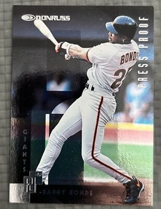 Barry Bonds 'Press Proof' 1/2000 Donruss 1996 #167 San Francisco Giants - Picture 1 of 6