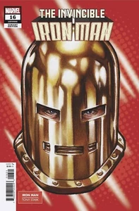 Invencible Iron Man (2023) #16 Casi nuevo Iron Man Mark Brooks Headshot Variante Cubierta - Imagen 1 de 1