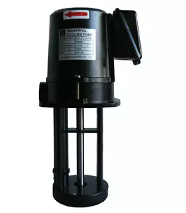 1/8 HP Machine Coolant Pump stem 150mm, BSPT 3/8", 1PH 120/240V, Lathe Saw Mill - Picture 1 of 8