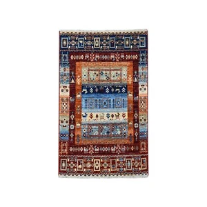 2'9"x4' Red Kashkuli Gabbeh Pure Wool Hand-Knotted Oriental Rug R51523 - Picture 1 of 6