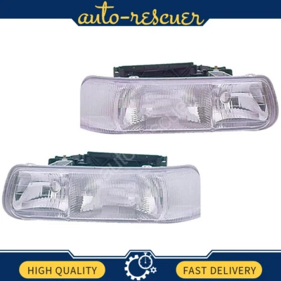 Dorman Left Right Headlight Assembly 2x for 1999 till 1999 Chevrolet Silverado - Image 1 of 4