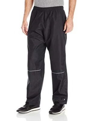 ASICS Impermeable Hombre Running Entrenamiento Activewear Pantalones Negros 2XL - Imagen 1 de 4