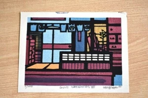 CLIFTON KARHU "Gujo Hachiman 1" Woodblock Print Signed Sheet Only 6/250 1980 - Picture 1 of 6